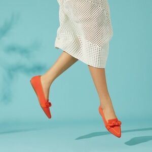 Vivaia Pointed-Toe Knit Flats‎ Comfortable Bow Accent Shoes EU/39.5 US/8.5